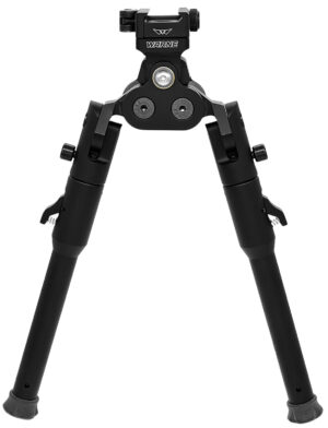 Warne 7921M Skyline Pro Bipod  Black Anodized QD Picatinny Head with Lite Legs