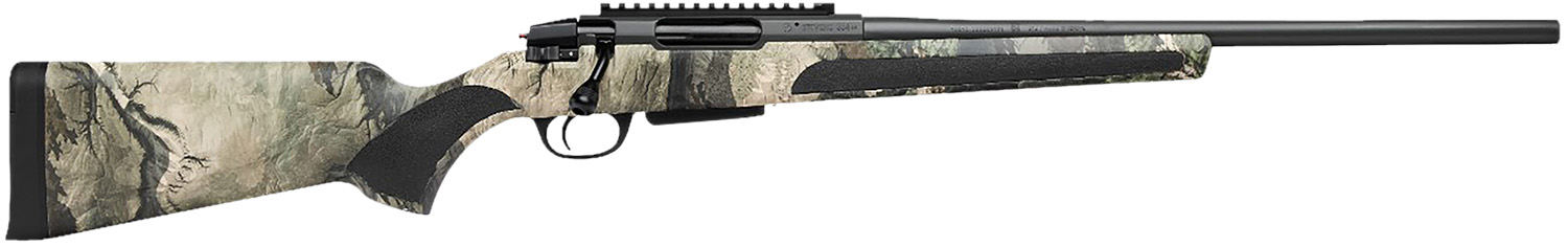 Stevens 19466 334 Bolt Action 6.5 Creedmoor 3+1 22" Camo/Dark Gray Carbon Steel Receiver Integrated Recoil Lug Ergonomic/Recoil Pad Synthetic Stock Picatinny Rail Right Hand