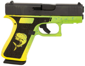 Glock UX4350204MAHIFR G43X Sub-Compact Frame 9mm Luger 10+1 3.41" Black GMB Barrel, Black nDLC Serrated Steel Slide, Mahi Polymer Frame w/Front Rail & Beavertail, Black Textured Grip, Ambidextrous