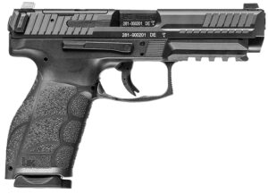 HK 81001066 VP9A1 Full Size 9mm Luger 10+1 4.53" Barrel, Black Steel Optic Ready/Serrated Slide, Black Polymer Frame w/Picatinny Rail, Interchangeable Backstrap Grip, Ambidextrous