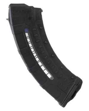 Leapers RBTAKM30   30rd Windowed 7.62x39mm Black Polymer/Steel