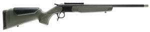 CVA CR4918 Scout Spur Compact 410 Gauge 1rd 20" Blued Single Shot Barrel, Blued Receiver w/Picatinny Rail, OD Green & Black Synthetic Stock