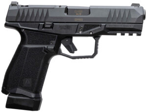 AREX 815537024074 Delta M Gen2 Compact Frame 9mm Luger 15+1 4" Black Steel Barrel, Black Nitride Steel Optic Cut/Serrated Slide, Black Polymer Frame w/Picatinny Rail, Black Stippled Grip, Ambidextrous