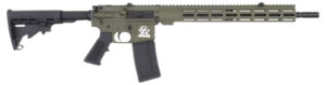 Great Lakes Firearms GL15223ODG AR-15 223 Wylde 30+1 16" Black Nitride Threaded Barrel, OD Green Cerakote Aluminum Receiver w/Picatinny Rail, M-LOK Handguard, Black Polymer Stock, Mil-Spec Grip