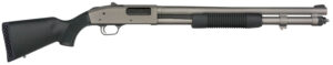 Mossberg 50796 590A1 NFA Pro 12 Gauge 3" 5+1 20" Tungsten Gray Cerakote Barrel & Drilled & Tapped Steel Receiver, Black Synthetic Stock