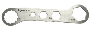 Lyman 7631250 Brass Smith Die Wrench Silver Stainless Steel