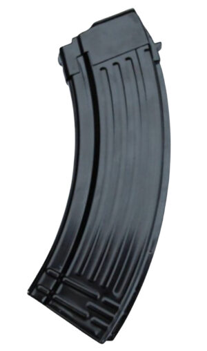 Global Ordnance LLC 850003223087 30rd Fully Ribbed 7.62x39mm Fits AK-47 Black Steel