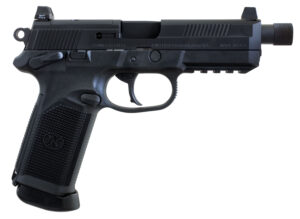 FN 66981 FNX Tactical 45 ACP 5.30" Threaded Barrel 10+1 , Matte Black , Manual Safety , Night Sights , Optics Ready