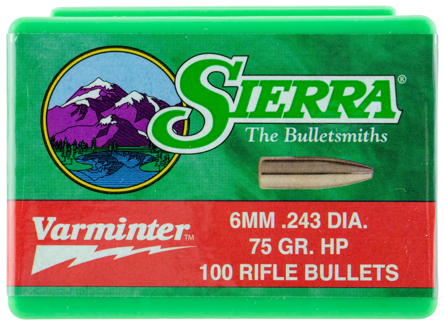 Sierra 1510 Varminter 6mm 75gr Hollow Point 100/Box