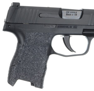 Talon Grips 001R Adhesive Grip Textured Black Rubber for Sig Compact P320, P250, M17, M18 with Medium Grip Module