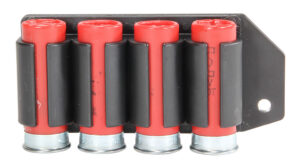 TacStar 1081168 SideSaddle Rem 870/1100/1187 12 Gauge 4rd Black Polymer w/Aluminum Mounting Plate