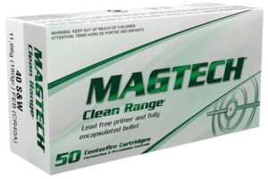 Magtech CR40A Clean Range  40S&W 180gr Fully Encapsulated Bullet Flat 50 Per Box/20 Case