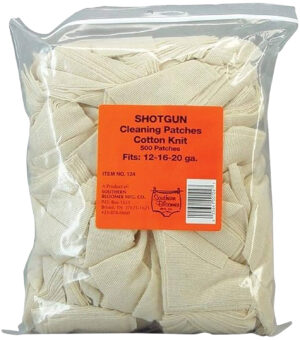 Southern Bloomer 124 Cleaning Patches  12/16/20 Gauge Shotgun Cotton 500/Pkg