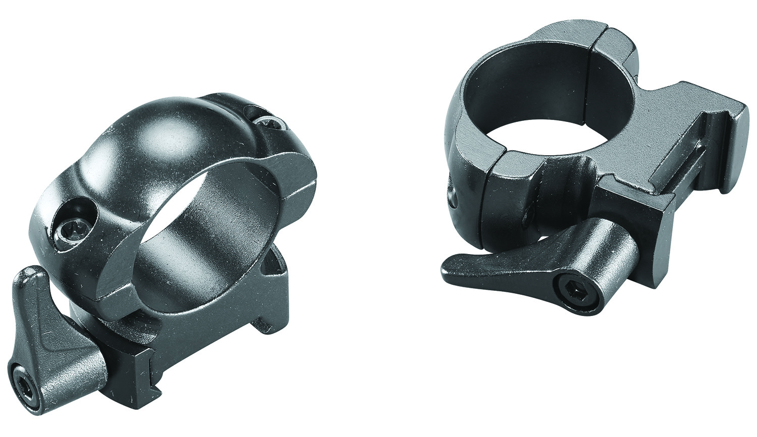 Weaver Mounts 49326 Lever Lok Matte Black 1" High