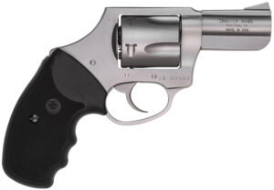 Charter Arms 74421 Bulldog  Large 44 Special, 5 Shot 2.50" Matte Stainless Steel Barrel, Cylinder & Frame w/Black Finger Grooved Rubber Grip