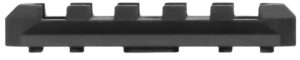 Aim Sports MLRS1 5 Slot Picatinny M-Lok Rail Section  Black Anodized