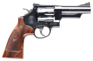 Smith & Wesson 150254 Model 29 Classic 44 Rem Mag or 44 S&W Spl Blued Carbon Steel 4" Barrel, 6rd  Cylinder & N-Frame, Checkered Square Butt Walnut Grip
