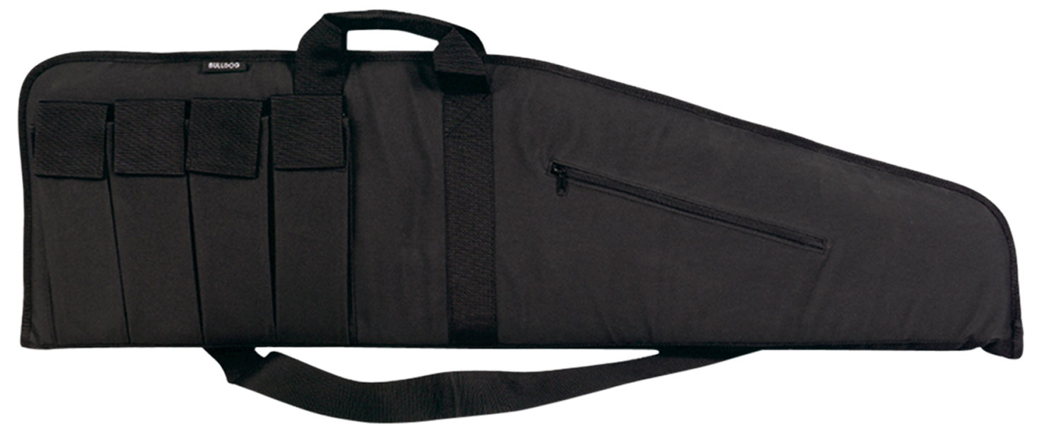 Bulldog BD423 Extreme Tactical 25" Black Water-Resistant Nylon, Tricot Lining, 4 External Velcro Magazine Pouches, Soft Padding