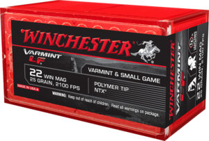 Winchester Ammo X22MHLF Varmint LF 22WMR 25gr Polymer Tip NTX 50 Per Box/40 Case