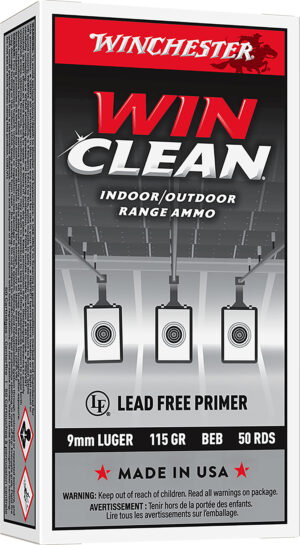 Winchester Ammo WC91 Super X 9mmLuger 115gr Winclean Brass Enclosed Base 50 Per Box/10 Case