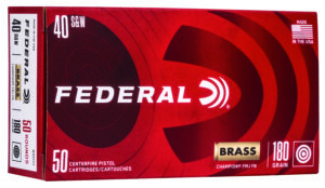 Federal WM5223 Champion Training 40S&W 180gr Full Metal Jacket 50 Per Box/20 Case