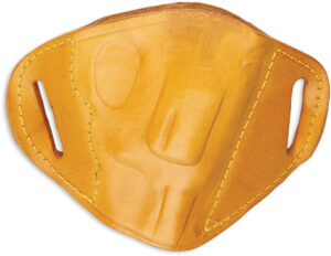 Bulldog MLTM Molded  OWB Tan Leather Belt Slide Fits Browning Hi-Power Fits Kahr P45 Right Hand