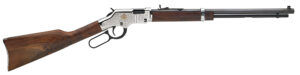 Henry H004AB Golden Boy American Beauty 22 Short, 22 Long or 22 LR Caliber with 16 LR/21 Short Capacity, 20" Blued Barrel, Nickel-Plated Metal Finish & American Walnut Stock Right Hand (Full Size)