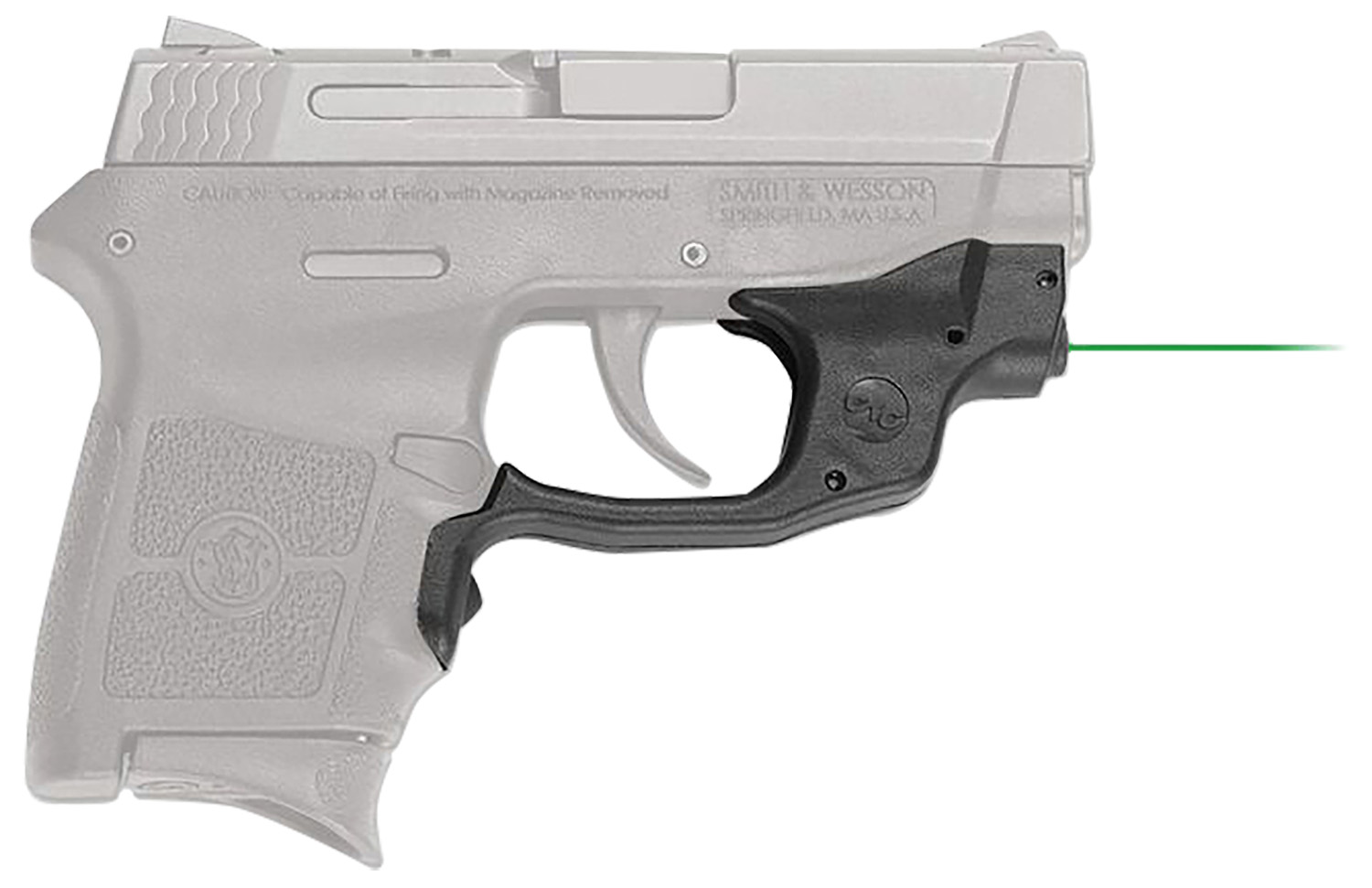 Crimson Trace 0143901 Laserguard Fits S&W M&P Bodyguard .380, Green Laser Black Polymer