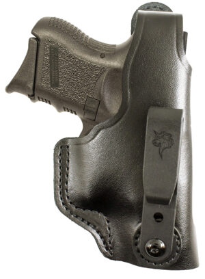 DeSantis Gunhide 033BAE1Z0 Dual Carry II IWB/OWB Black Leather Belt Clip Compatible w/Glock 26/ Walther PPS Right Hand