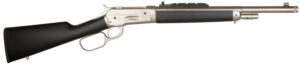 Taylors & Company 220090 1886 Ridge Runner Take Down 45-70 Gov Caliber with 4+1 Capacity, 18.50" Barrel, Matte Chrome Metal Finish & SoftTouch Black Synthetic Stock Right Hand (Full Size)