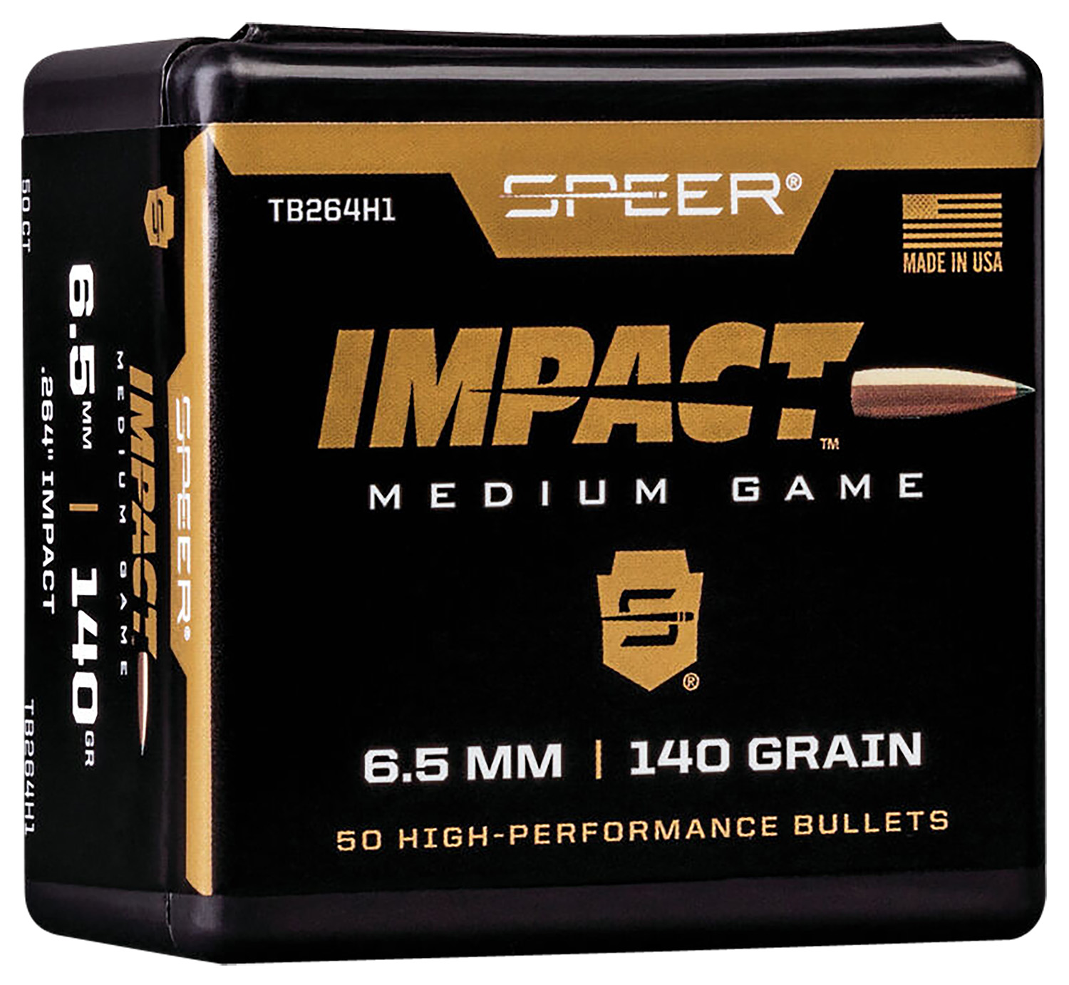 Speer TB264H1 Impact 6.5Creedmoor 140gr Speer Impact 50 Per Box/5 Case