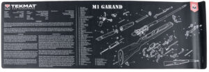 TekMat TEKR36M1GARANDBK M1 Garand Cleaning Mat Black/White Rubber 12"x36" M1 Garand Parts Diagram