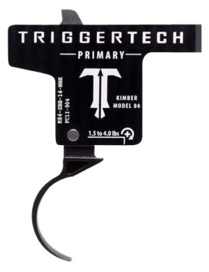 TriggerTech K84SBB14NNK Primary Single-Stage Curved Trigger with 1.50-4 lbs Draw Weight & Black PVD Finish for Kimber M84