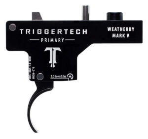 TriggerTech WM5SBB14NBW Primary Single-Stage Curved Trigger with 1.50-4 lbs Draw Weight & Black PVD Finish for Weatherby Mark V
