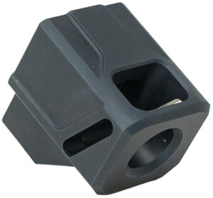 Faxon Firearms FFPACOMPDSG01 EXOS-513 Compensator Black Nitride 6061 Aluminum 1/2"x28 Threads 1.10" OAL Compatible w/ Glock Gen 3 19/17/34