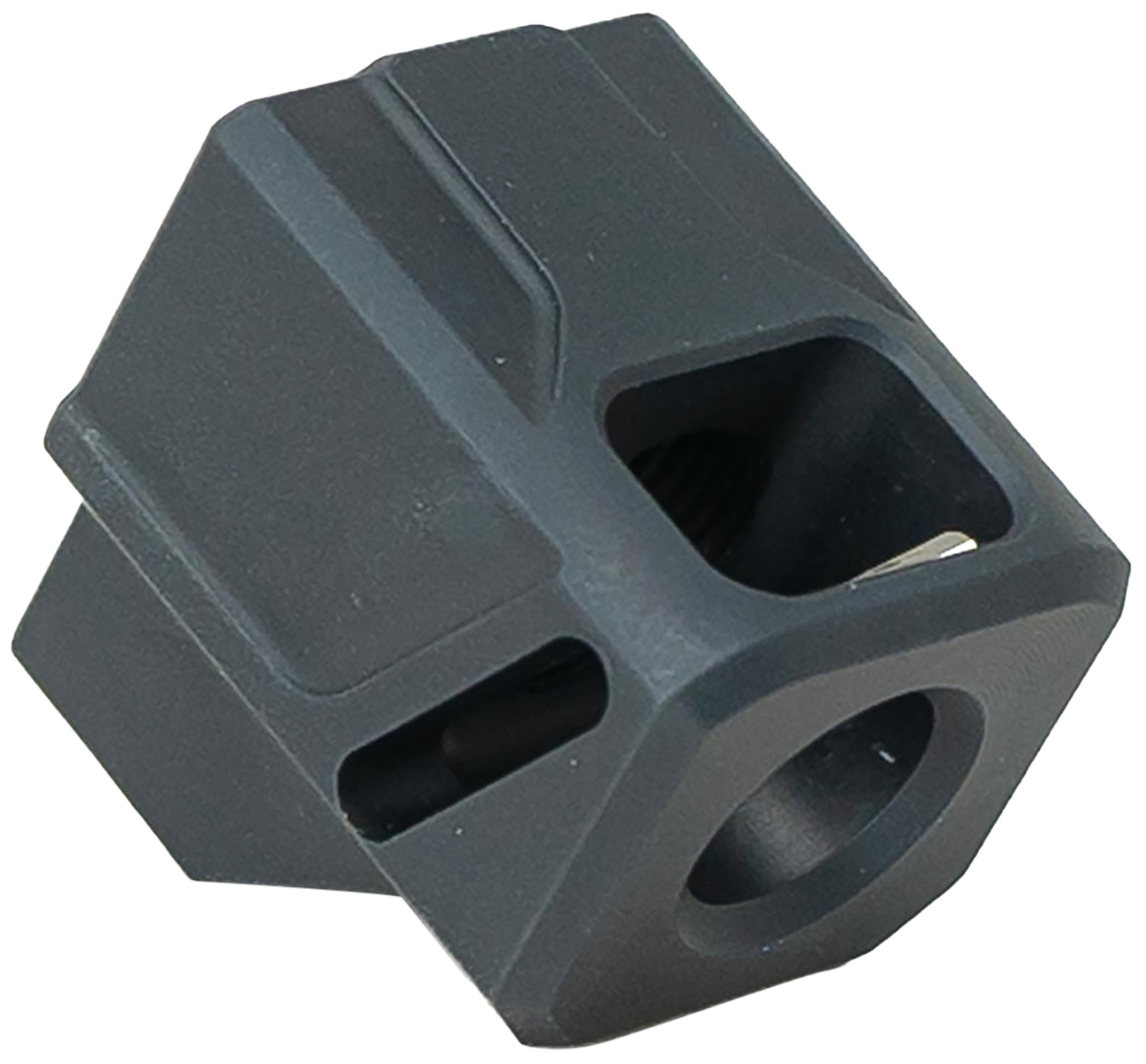 Faxon Firearms FFPACOMPDSG01 EXOS-513 Compensator Black Nitride 6061 Aluminum 1/2"x28 Threads 1.10" OAL Compatible w/ Glock Gen 3 19/17/34