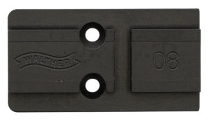 Walther Arms 5136211 Optic Plate  Black Steel Fits Walther PDP 2.0