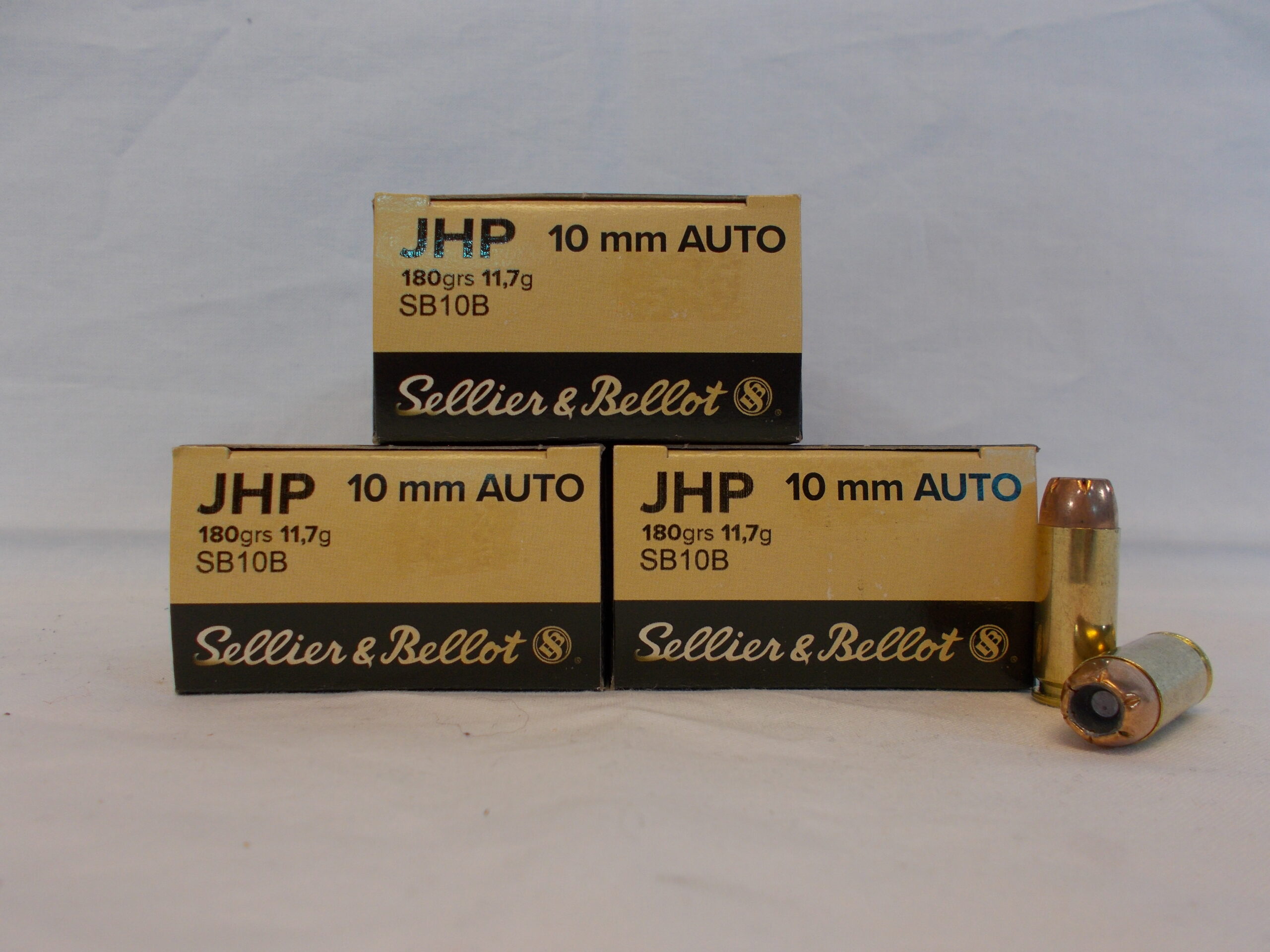 Sellier & Bellot 10mm Auto 180gr JHP – 150rd